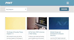 Desktop Screenshot of blog.pint.com
